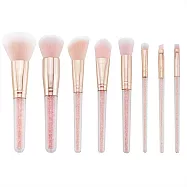 Snatch X MILKIWAY MKW銀河系 - 玫瑰金粉紅晶鑽刷具8件組