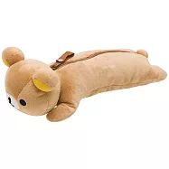 San-X 拉拉熊滿滿懶熊生活系列毛絨公仔筆袋。懶熊