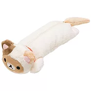 San-X 拉拉熊快樂貓生活系列毛絨公仔筆袋包 。懶熊