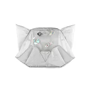 ORIBAGU 摺紙包_銀網眼貓側/後兩用包