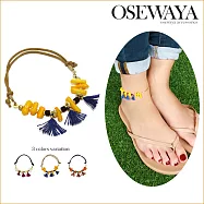 【日本Osewayaお世話や 】波西米亞木珊瑚手鍊/腳鍊(兩用)BROWN褐