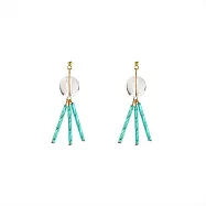 Snatch 極光冰球水母光束手作耳環 / Snatch White Crystal Ball & Rotate Light Handmade Earrings