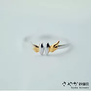 【Sayaka紗彌佳】純銀文創風格手工製天使翅膀開口戒