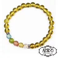 【A1寶石】五行開運-彩晶黃水晶手鍊-招正財偏財運首選
