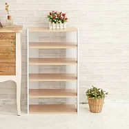 【H&R安室家】日系優雅五層木質鞋櫃-SHF19橡木色