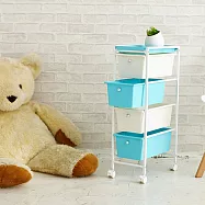 【H&R安室家】日系附輪四層細縫收納架-G304P