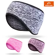 □邁路士 Maleroads 加寬加厚設計!! 防寒運動頭帶 保護耳朵 保暖再升級 □ 適用於 跑步 健身 瑜珈 自行車 球賽 運動護耳頭帶 柔軟舒適玫紅色