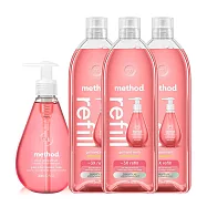Method美則 粉紅葡萄柚洗手乳1+3件特惠組