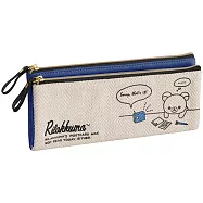 San-X 拉拉熊休閒自由風系列帆布筆袋包