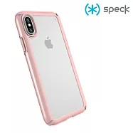 Speck Presidio SHOW iPhone X 透明背蓋防摔保護殼-透明/玫瑰金