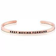 MANTRABAND Keep Moving Forward 繼續往前邁進 玫瑰金手環