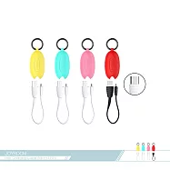 JOYROOM機樂堂 精巧文創魚 20.5cm Micro USB數據傳輸線(S-M345) 各廠牌適用 /電源連接充電線檸檬黃