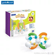 Guidecraft 觸覺磁力 彎彎積木-20件