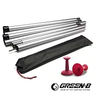 【韓國GREEN-B】鋁合金天幕營柱大型支撐桿280cm 兩支一組 贈防雷帽 戶外/露營/炊事帳