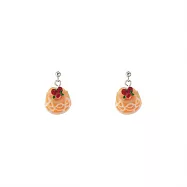 Snatch 鮮果醬草莓裝飾蛋糕手作耳環 - 草莓蛋糕 / [Snatch] Fresh Jam & Strawberry Cake Earrings - Strawbe
