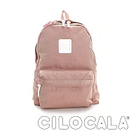 CILOCALA 亮彩尼龍防潑水後背包 (大) 粉色