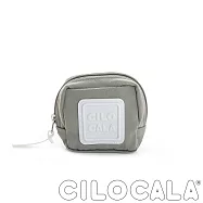 CILOCALA 亮彩尼龍防潑水可扣式零錢包- 灰色