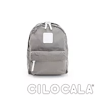 CILOCALA 亮彩尼龍防潑水後背包 (小) 灰色