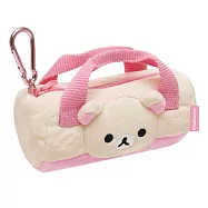 San-X 拉拉熊我愛生活系列掛勾手提筆袋。懶妹