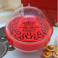 [招寶球]沙漏紙鎮(球形)_五福臨門喜