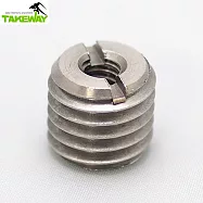 台灣製造TAKEWAY轉換螺絲帽1/4&rarr;5/8轉接螺絲帽T-SA25(即1/4&rdquo;&rarr;5/8&ldquo; 2分轉5分 兩分轉五分 1/4吋轉5/8吋)