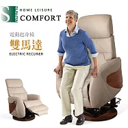 【Sun Pin】Marquez馬奎斯貴族電動起身椅(雙馬達&旋轉座) 暖灰