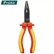 台灣ProsKit寶工VDE高壓絕緣1000V尖嘴鉗PM-919(170mm;鉻釩鋼打造)適1.6 mm硬質鐵線 2.5mm銅線