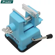 台灣Pro&rsquo;sKit寶工迷你工作鉗台PD-372(最大開口25mm;ABS塑膠材質+橡膠鉗口+鋅合金手柄;可調式螺旋扭)