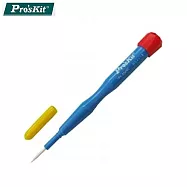 台灣寶工Pro’sKit陶磁調整起子1PK-034NC(-0.4x1.8mm;氧化鋯製起子頭/ABS手柄;轉動尾蓋)適半導體工業機械高頻電路調整