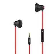 Mrice貝爾塔-三角線控耳塞式耳機麥克風EarBell(鈴鐺)。黑色