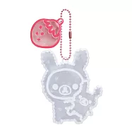 San-X 懶熊夜光反光珠鍊吊飾。兔子懶妹