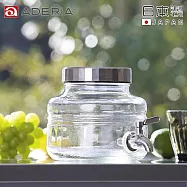 【ADERIA】日本進口時尚飲料桶 2L (附不鏽鋼水龍頭)