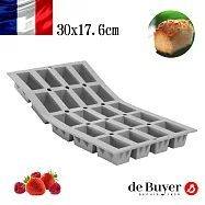 法國【de Buyer】畢耶烘焙『全球專利矽金烤模系列』20格迷你長方蛋糕烤模