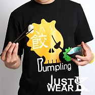 KS潮系【獨眼骷髏】飲茶系列-滿意蒸餃 短T(黑)-S