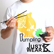 KS潮系【獨眼骷髏】飲茶系列-滿意蒸餃 短T(白)-S