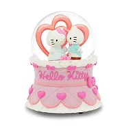 Hello Kitty 情人節 水晶球音樂盒