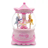 Hello Kitty 旋轉木馬 水晶球音樂盒