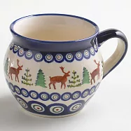 波蘭陶 歡樂聖誕系列 胖胖杯 320ml 波蘭手工製