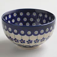 波蘭陶 藏青小卉系列 餐碗 12cm 波蘭手工製