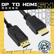 DP轉HDMI 5米 轉接線