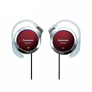 國際Panasonic超薄型stereo動立體聲耳掛式耳機RP-HZ47(強調舒適.訴求簡易裝戴;線長約1公尺但左右不等長)紅色 紅色