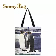 Sunny Bag x 林鴻兒-James Lin 書袋/文青袋-國王企鵝 king penguins