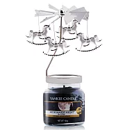 YANKEE CANDLE 香氛蠟燭 (104g)-多款任選+歐式旋轉燭罩蠟燭台 仲夏之夜