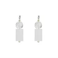 Snatch 透明系旋轉平方晶球手作耳環 / Jelly Turning Ball Handmade Earrings