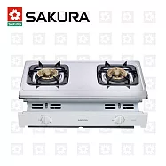 【櫻花牌】二口安全嵌入爐 G-6150AS (桶裝瓦斯)限北北基桃中高配送