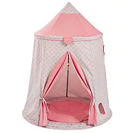 【howa 德國木製玩具】我的秘密基地|蒙古包式兒童遊戲帳篷童心粉