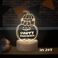 INJOY mall|萬聖節派對, 療癒, 溫馨,送禮小物, 床頭燈, 檯燈, 夜燈, 3D小夜燈,臥室燈飾
