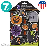 美國 Wilton 惠爾通 萬聖節 餅乾切模 蜘蛛,蜘蛛絲,南瓜,墓碑,蝙蝠,棺材,巫婆大鍋 七種切模 WT2308-0999 Baking104