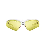 『專業運動』Siraya DELTA 德國蔡司 抗UV 運動太陽眼鏡-腳踏車、跑步、登山系列 (黃色鏡片) 珍珠白配紅