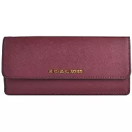 MICHAEL KORS 防刮翻蓋長夾-紫紅(現貨+預購)紫紅